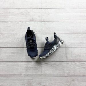 Adidas Kids Navy Slip On Sneakers Cloudfoam Camo Sole US 2